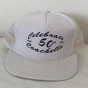 VINTAGE 1996 Coachella Trucker Hat UNUSED
